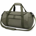 Borsone sportivo 50 x 25 x 28 cm in tessuto sintetico verde oliva con tracolla regolabile
